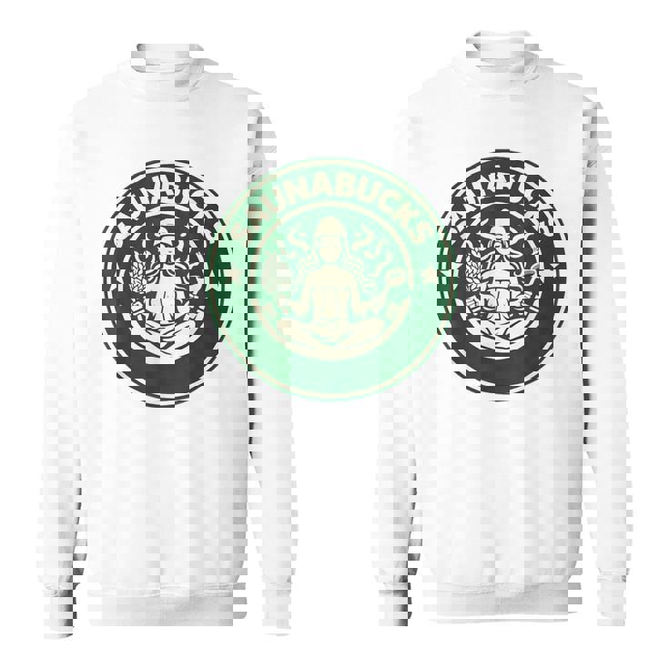 Saunabucks サウナ パロディ サウナー向け おもしろデザイン ととのう グッズ おもしろ 文字 スタバ カフェ スウェットシャツ