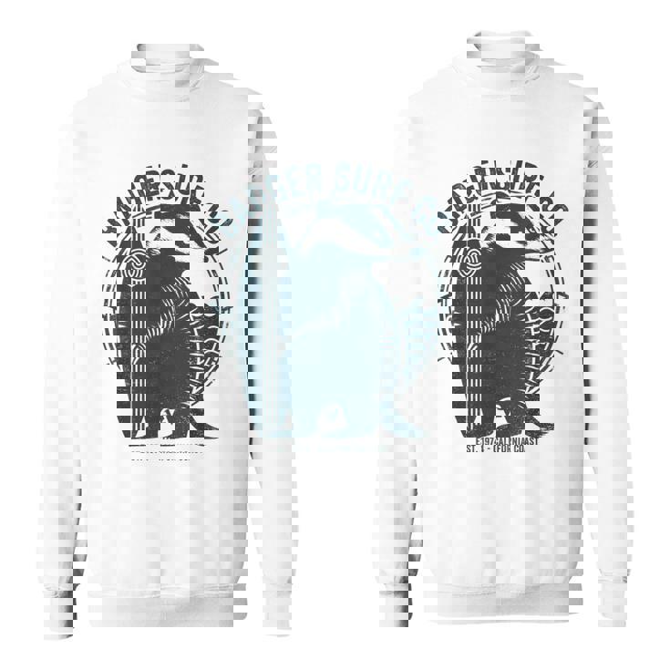 Vintage Badgerurf Co レトロ サーフィン カリフォルニアアート スウェットシャツ