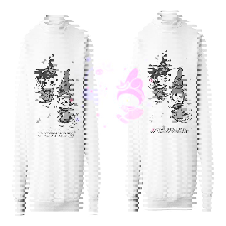 【ハロウィン特集】Usデザイン マイメロディ&クロミ 夜空 スウェットシャツ