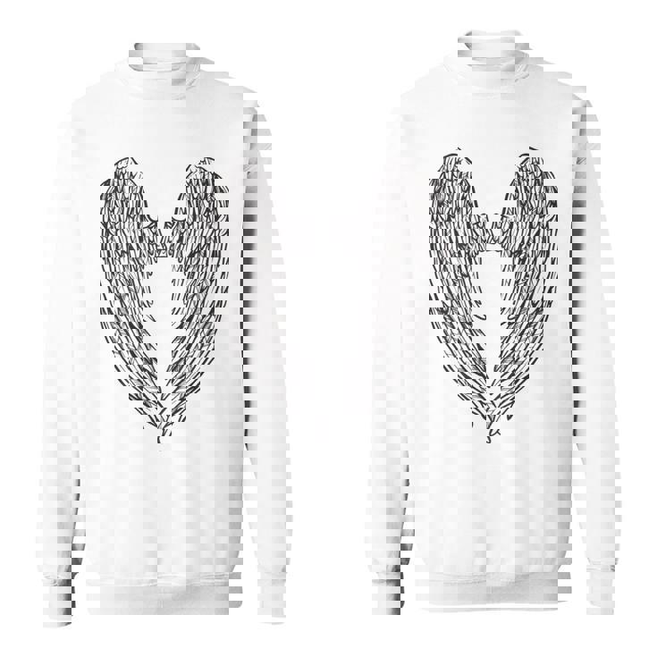 かわいい天使の羽 スウェットシャツ