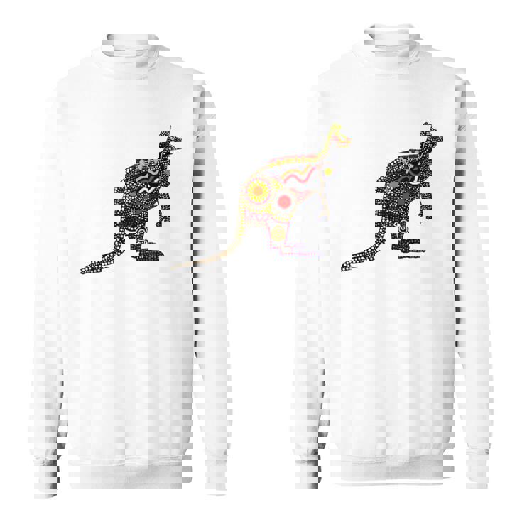 アボリジニアート カンガルー。 スウェットシャツ