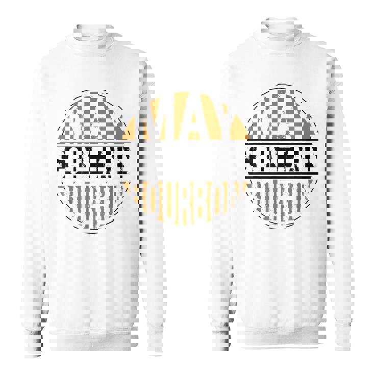 ウイスキーを飲むアルコール昔ながらのバーボン酒飲み スウェットシャツ