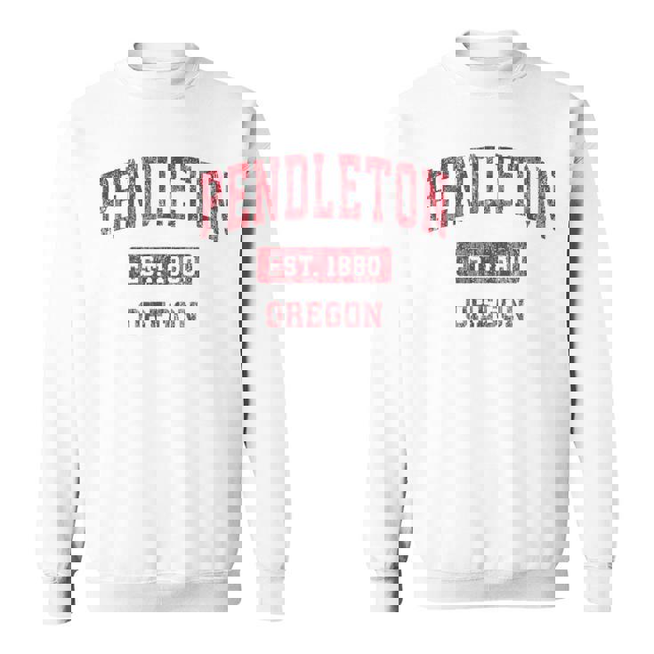 オレゴン州ペンドルトンビンテージスポーツデザインレッドデザイン スウェットシャツ