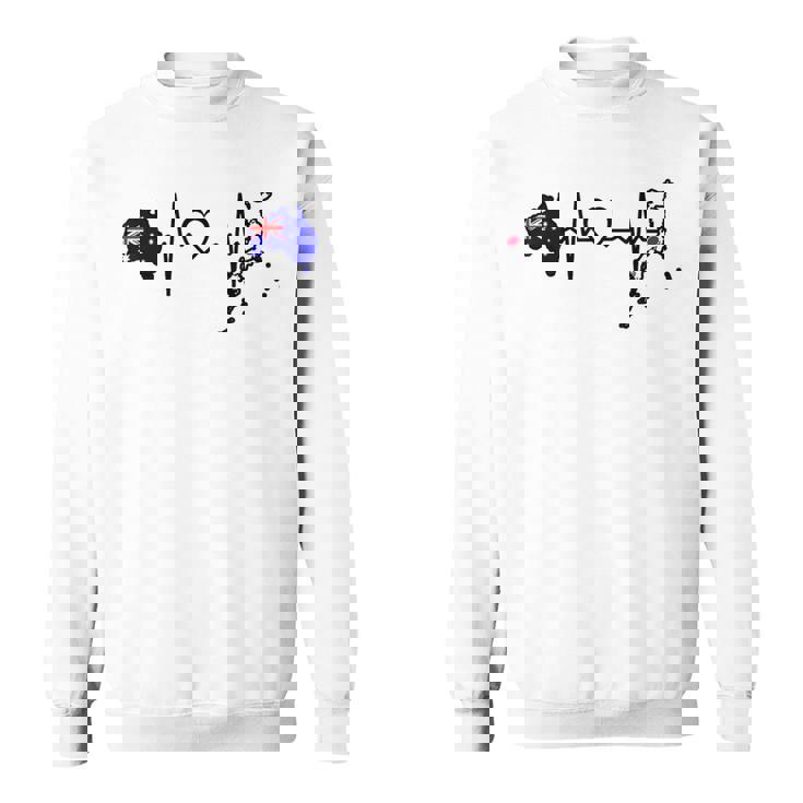 オーストラリア 日本 ハートビート オーストラリア 日本国旗 スウェットシャツ