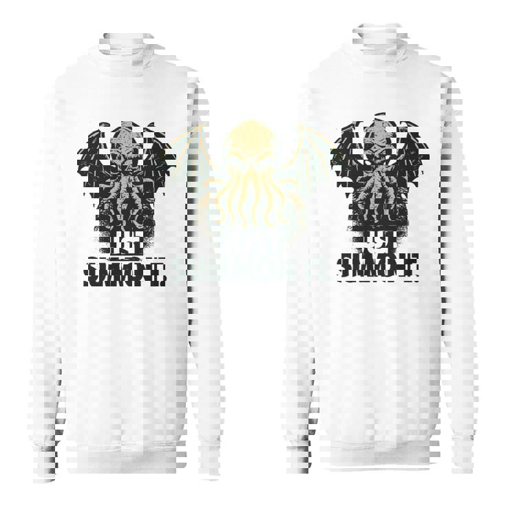 クトゥルフ、ただ召喚するだけ、面白い宇宙ホラークトゥルフカルト。 長袖tシャツ スウェットシャツ