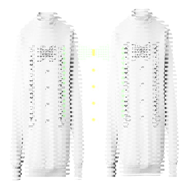 シャムロック 蝶ネクタイ & サスペンダー セントパトリックデー コスチューム スウェットシャツ
