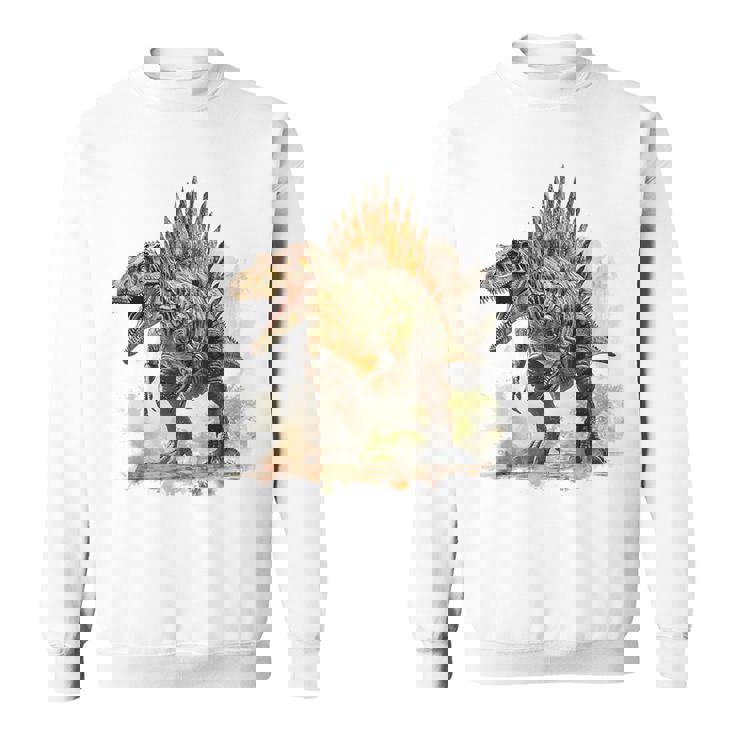 スピノサウルス 恐竜モチーフ イラスト スピノサウルス スウェットシャツ