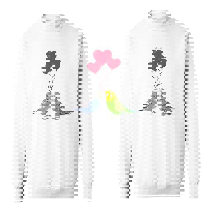 セキセイインコ、面白い鳥、楽しい、セキセイインコ スウェットシャツ