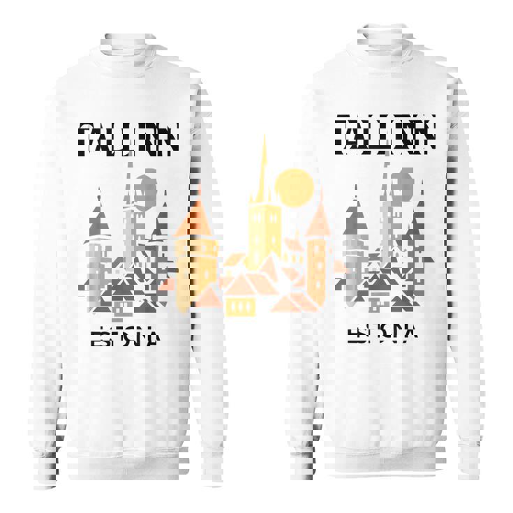 タリン エストニア 中世 旧市街 ヴィンテージ レトロ エストニア スウェットシャツ