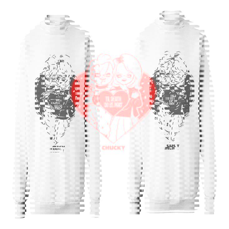 チャッキー＆ティファニーティル・デス・ドゥ・アス・パート・バレンタイン スウェットシャツ