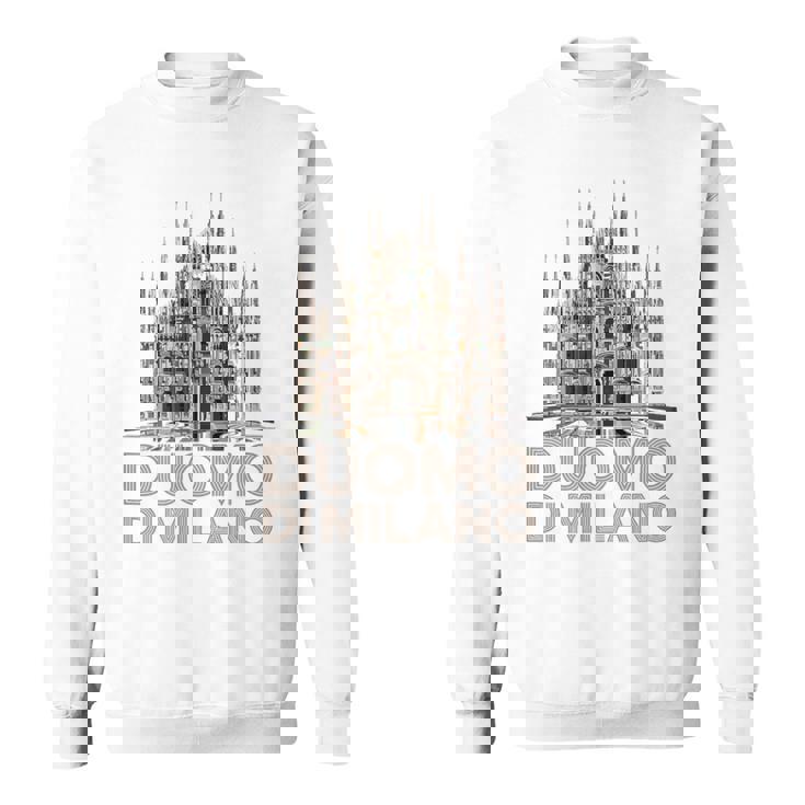 ドゥオーモ・ディ・ミラノ大聖堂のイラスト スウェットシャツ