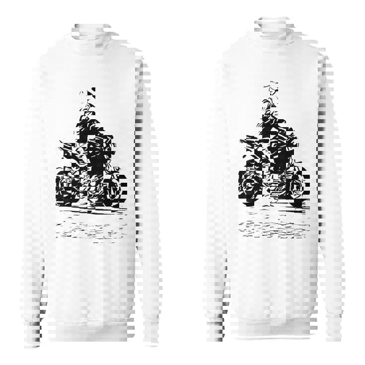 バイク オリジナル作品 タトゥーバイカーv650-Twin Cafe スウェットシャツ