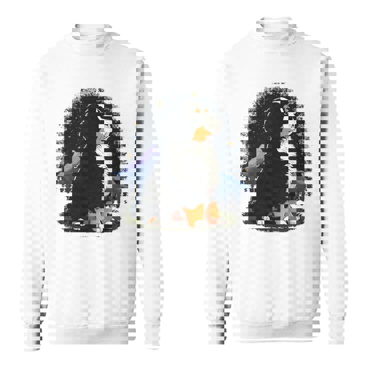 バーニーズマウンテンドッグ かわいいバーニーズマウンテンドッグ スウェットシャツ