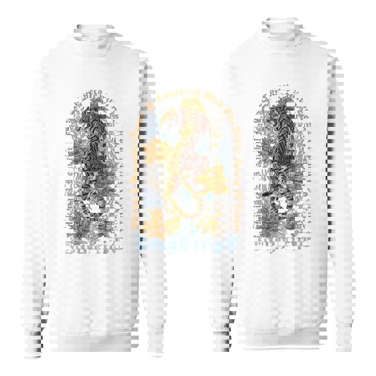 ヒップホップ ビンテージ レトロ アーバン Y2k Hip Hop バックプリント ストリートウェア タイガー スウェットシャツ