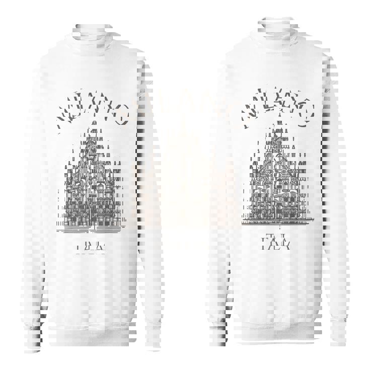 ミラノ イタリア ドゥオーモ 大聖堂 建築 イタリア スウェットシャツ