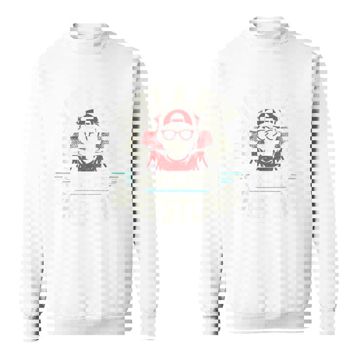 レスリングが大好きな少年 スウェットシャツ