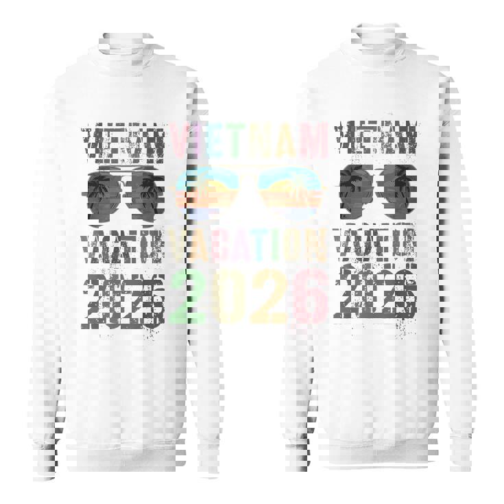 レトロ ベトナム バケーション 2026 旅行 ビーチ 旅行 マッチング スウェットシャツ