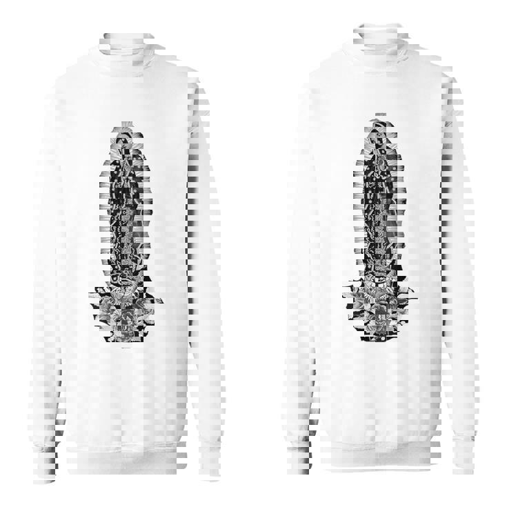 聖母デグアダルーペ サンマリア バックプリント クリスチャン スウェットシャツ