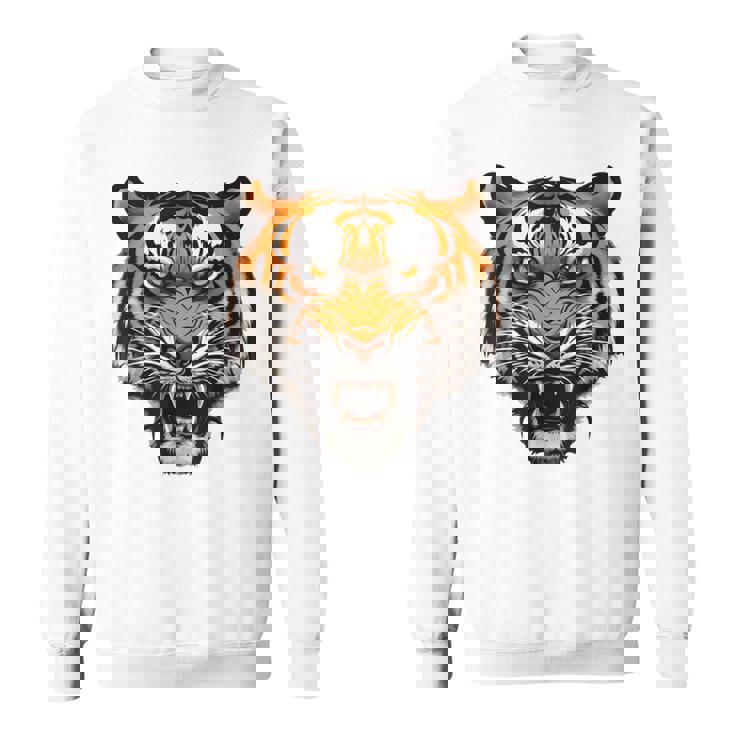 虎の肖像画 虎の恋人 野生動物 森の恋人 スウェットシャツ