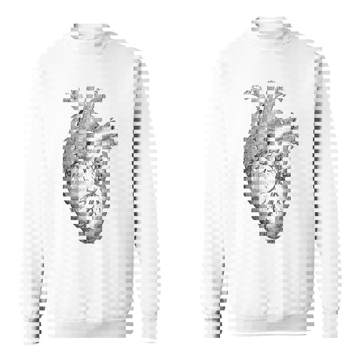 解剖学的に正しい人間の心臓tem Aorta Cardio スウェットシャツ