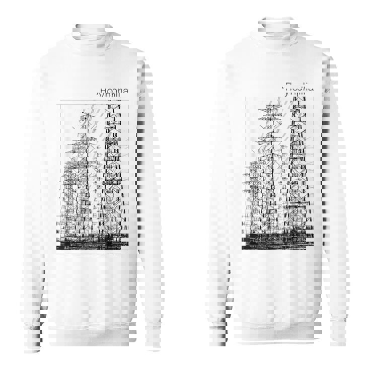 送電鉄塔 -Pylonphilia- スウェットシャツ