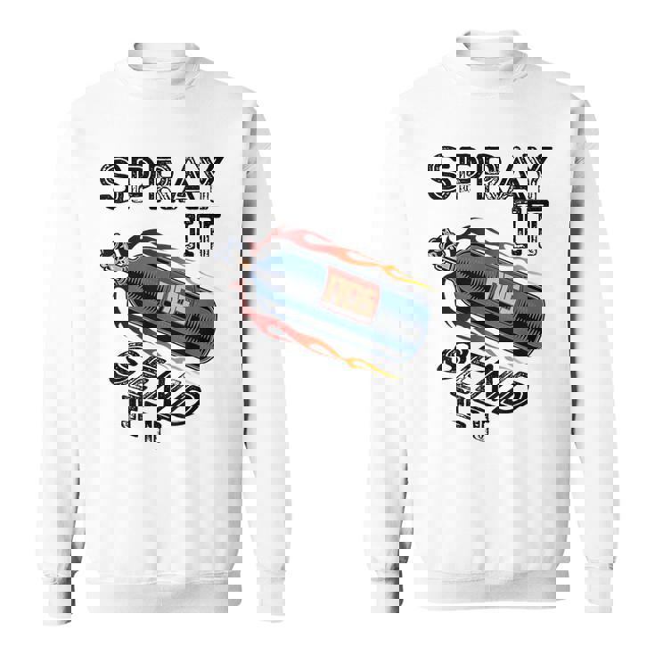 面白いドラッグレースカーnosスプレー Itend It スウェットシャツ