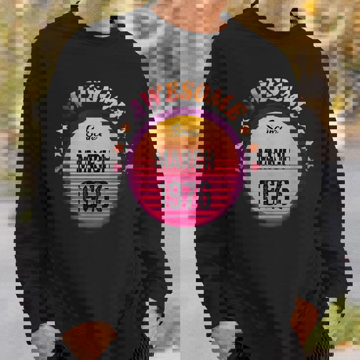 1976年3月から素晴らしい誕生日1976年3月ヴィンテージ。 スウェットシャツ 彼への贈り物