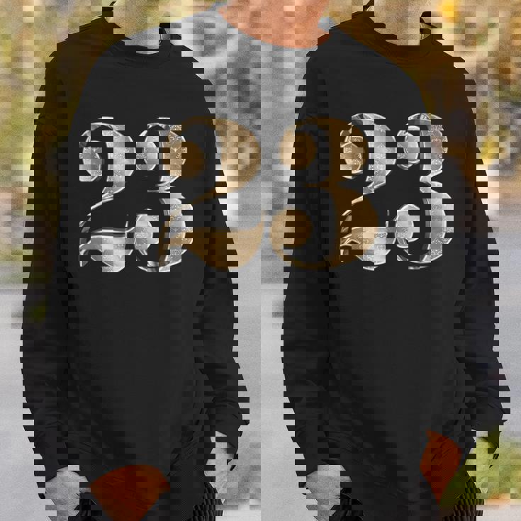 23 23 誕生日 お気に入り 数字 フルール・ド・リス スウェットシャツ 彼への贈り物