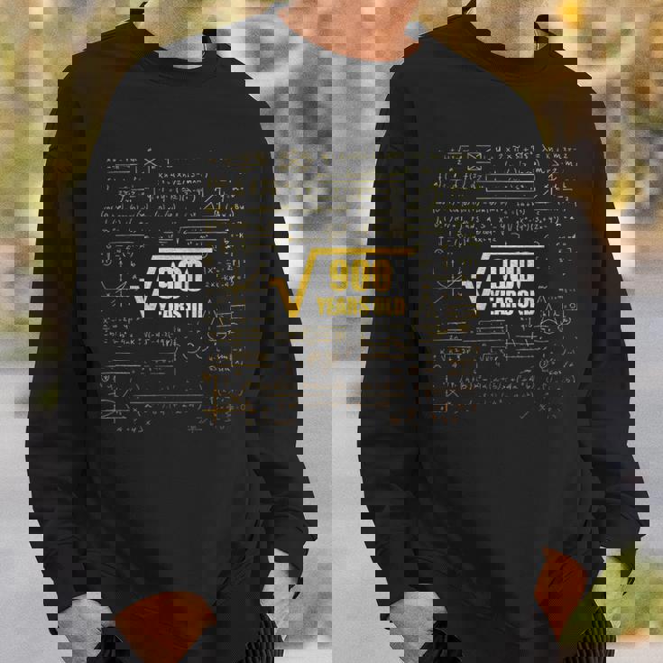 30歳の誕生日 四角根 900 30歳 算数 楽しい スウェットシャツ 彼への贈り物