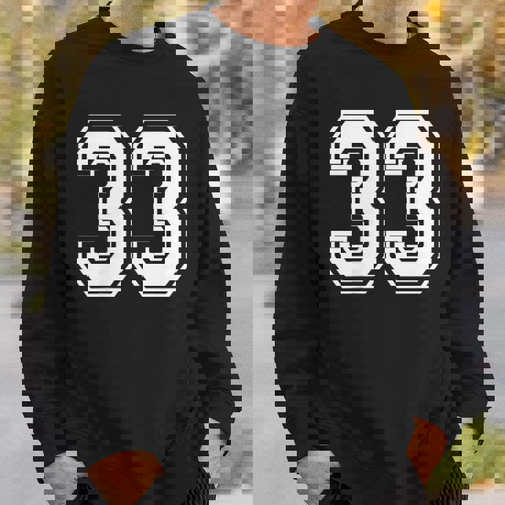 33番のスポーツスタイル。ホワイト。 スウェットシャツ 彼への贈り物