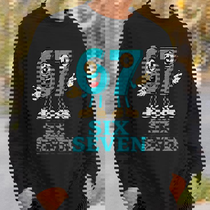 67 シックスセブン 6-7 面白いイタリアンブレインロットスラングゲームミーム スウェットシャツ 彼への贈り物