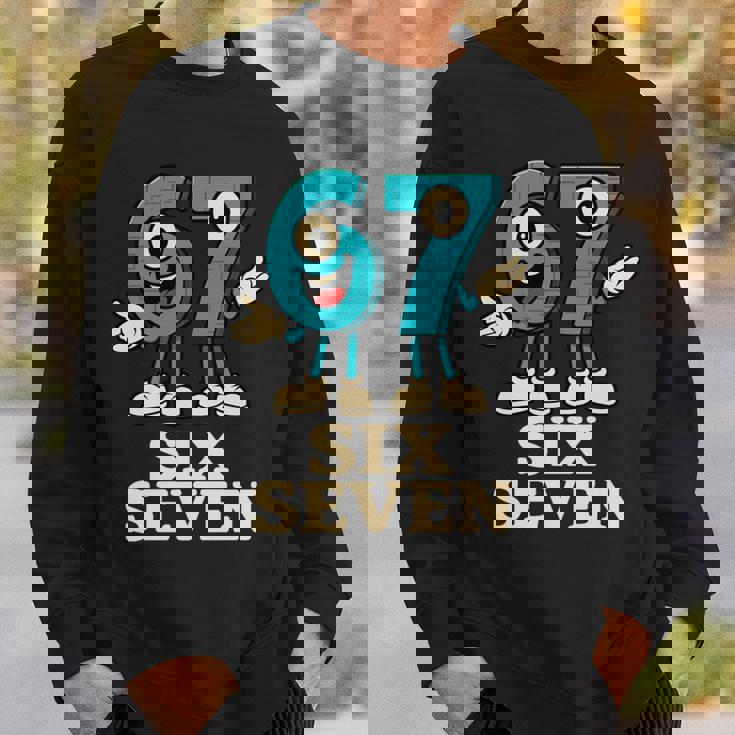 67 シックスセブン 6-7 面白いイタリアンブレインロットスラングゲームミーム 長袖tシャツ スウェットシャツ 彼への贈り物