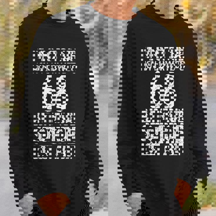 68歳の誕生日に 面白い68歳の誕生日 スウェットシャツ 彼への贈り物