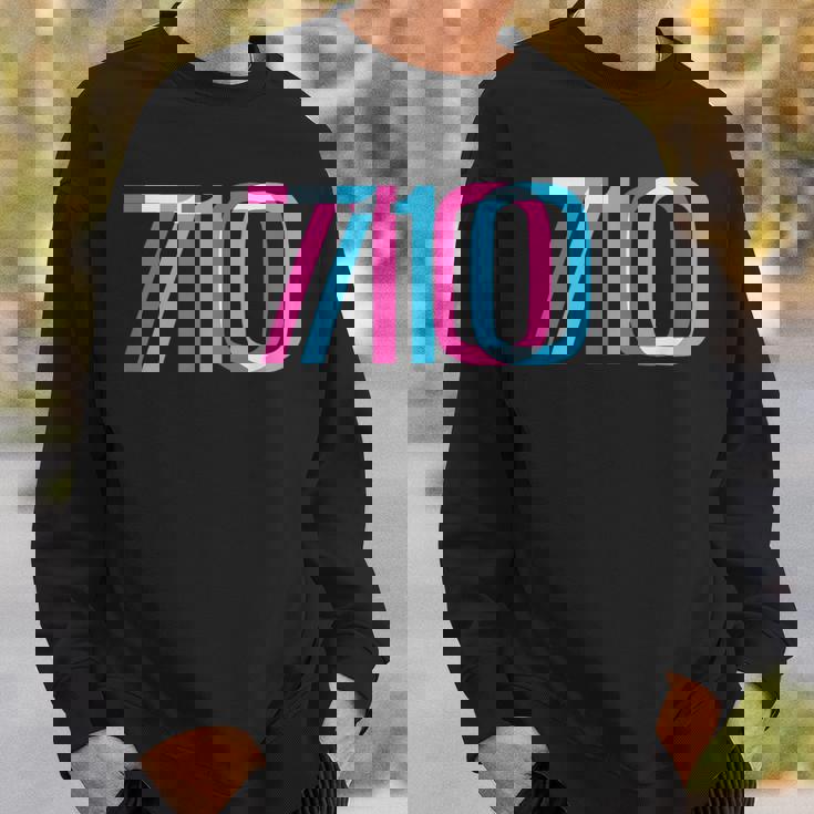 710 オイルダビング420 トリッピーグリッチ スウェットシャツ 彼への贈り物