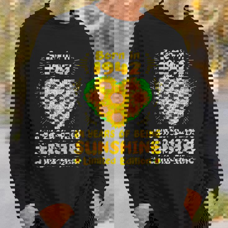 84歳の誕生日 サンシャイン84年 ひまわり恋人 1942年生まれ スウェットシャツ 彼への贈り物