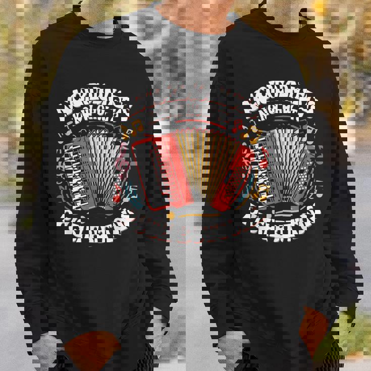 Accordionists Know How To Push Buttons 面白い レトロ アコーディオン スウェットシャツ 彼への贈り物