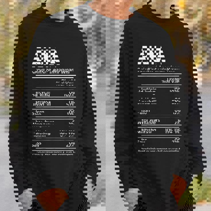 Ana Is My Name おもしろネームタグ スウェットシャツ 彼への贈り物