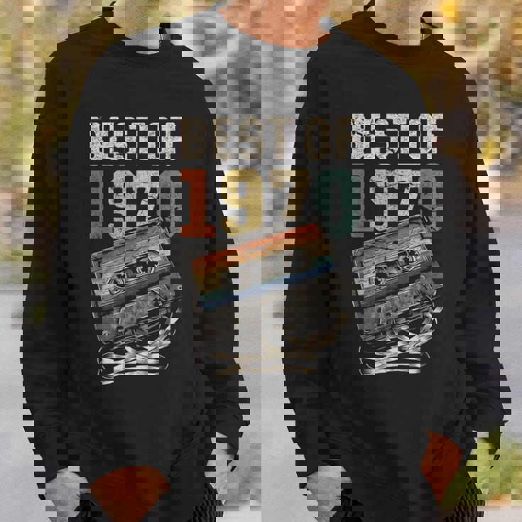 Best Of 1970 カセットテープ 56年 音楽 レトロ 誕生日 スウェットシャツ 彼への贈り物