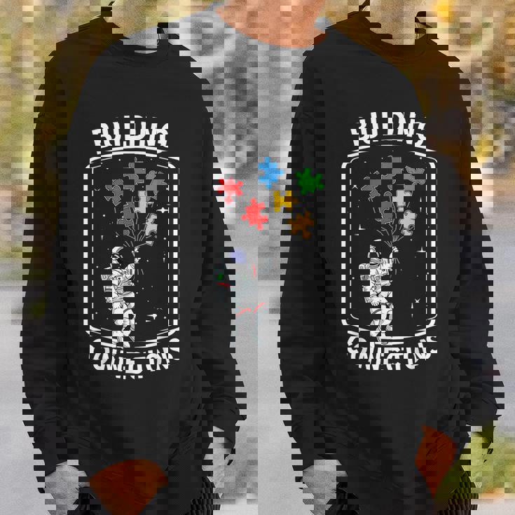 Building Connection Astronaut Autism スウェットシャツ 彼への贈り物