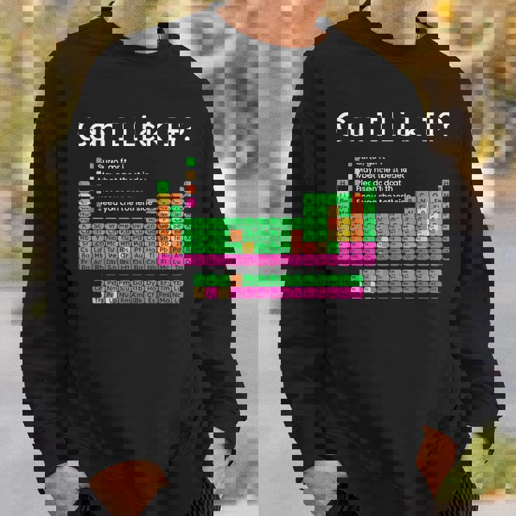 Can I Lick It 周期表 スウェットシャツ 彼への贈り物