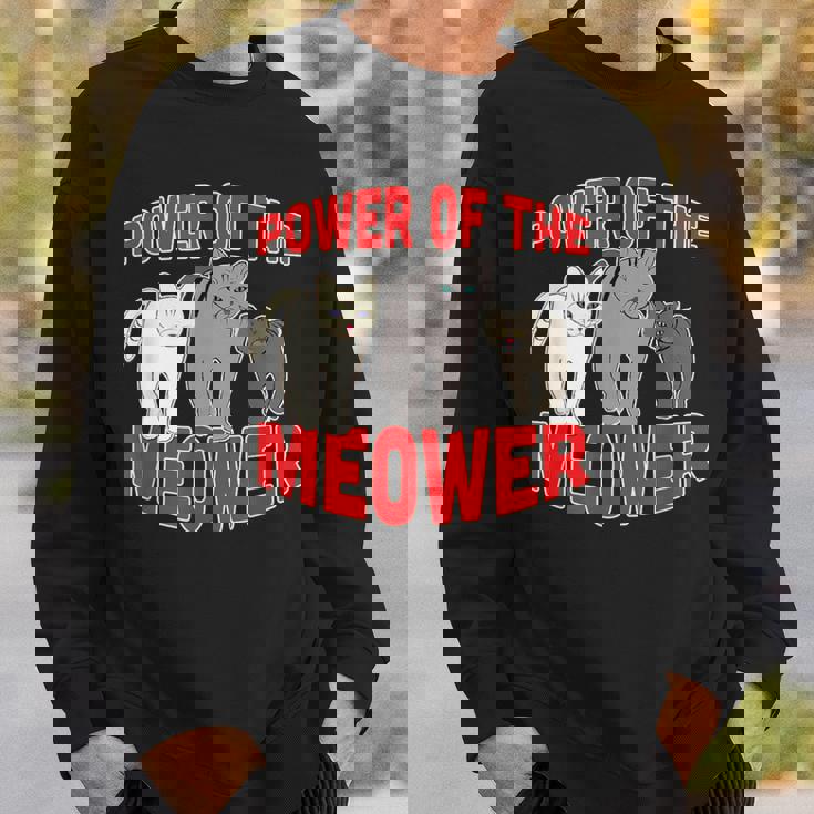 Catuperheros Power Of The Meower Feline Bossestrut Meow スウェットシャツ 彼への贈り物