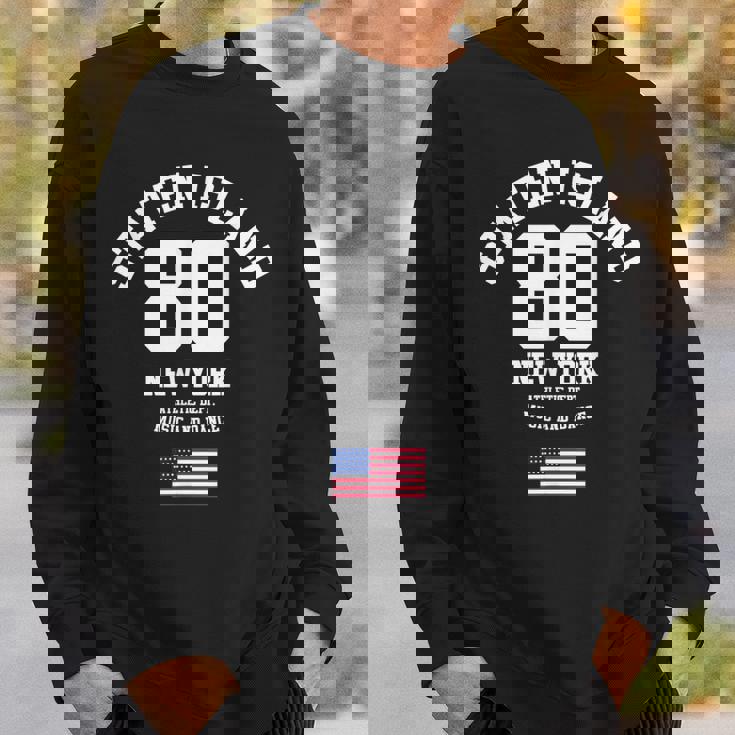 Cooltaten Island New York City Illustration Fashiontyle スウェットシャツ 彼への贈り物