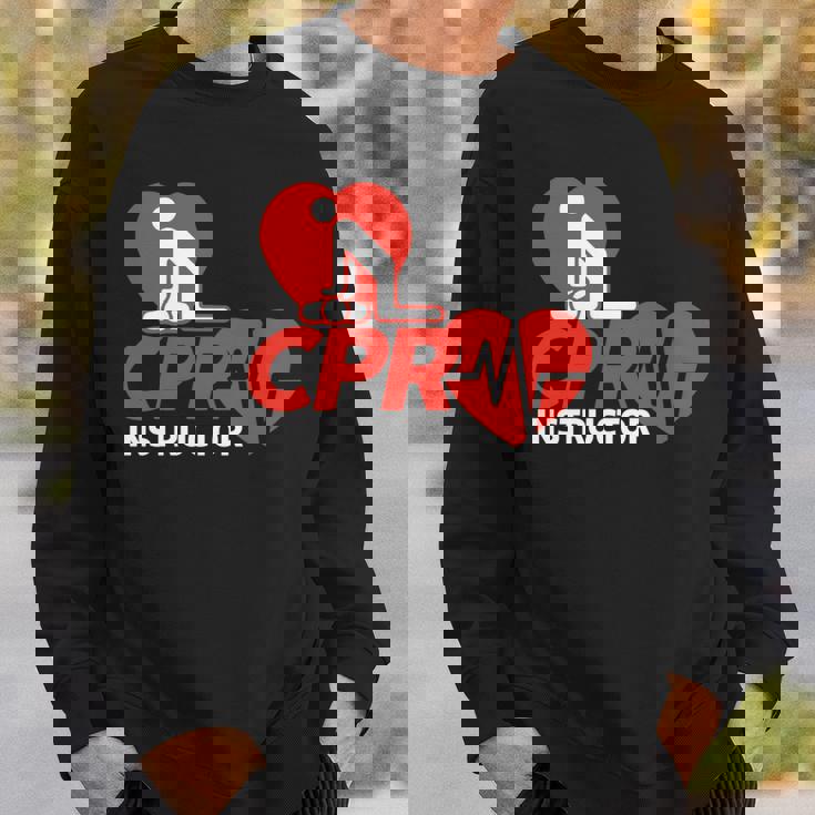 Cpr インストラクターシャツ Ems ボランティア ナースライフセーバー ギフト 長袖tシャツ スウェットシャツ 彼への贈り物