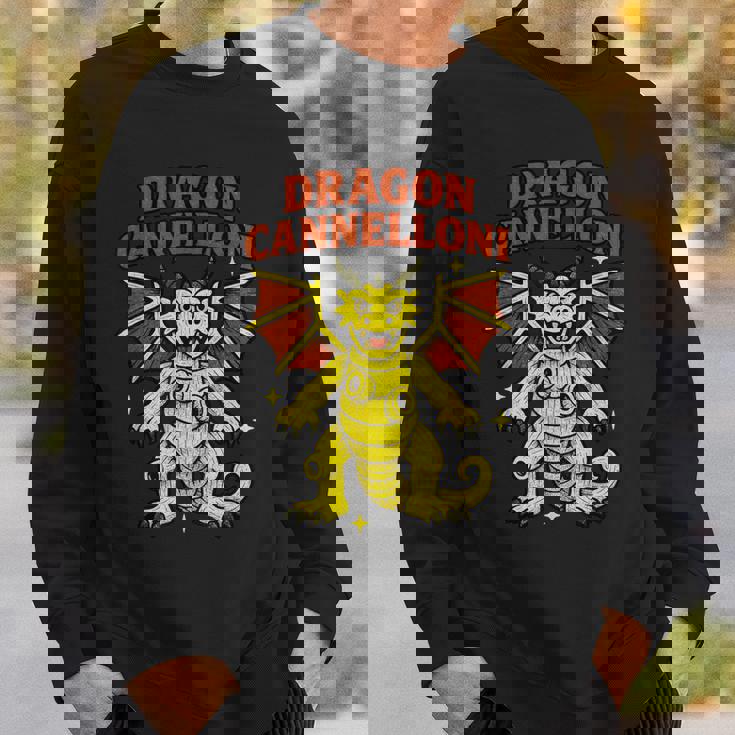 Dragon Cannelloni 面白いイタリアンブレインロットパスタスラングミーム スウェットシャツ 彼への贈り物