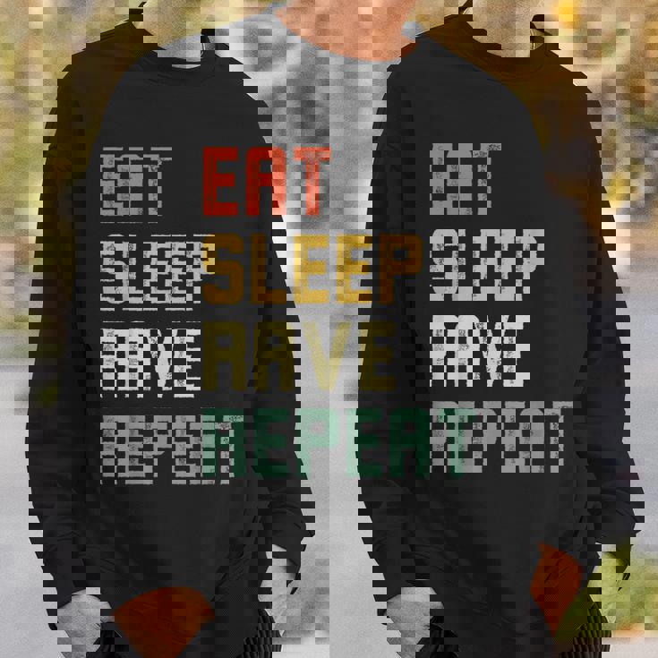 Eatleep Rave Repeat Edm テクノ スウェットシャツ 彼への贈り物