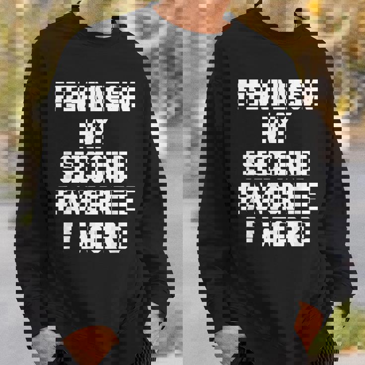 Feminism Myecond Favorite F Word ファニーフェミニスト スウェットシャツ 彼への贈り物