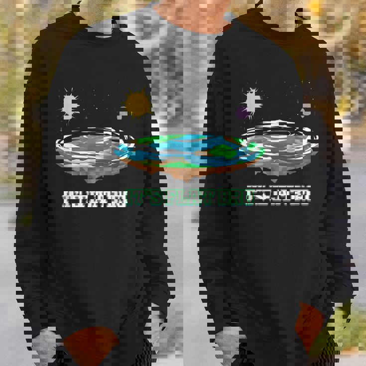 Flat Earth It's Flat Bro Conspiracy フラットアース スウェットシャツ 彼への贈り物