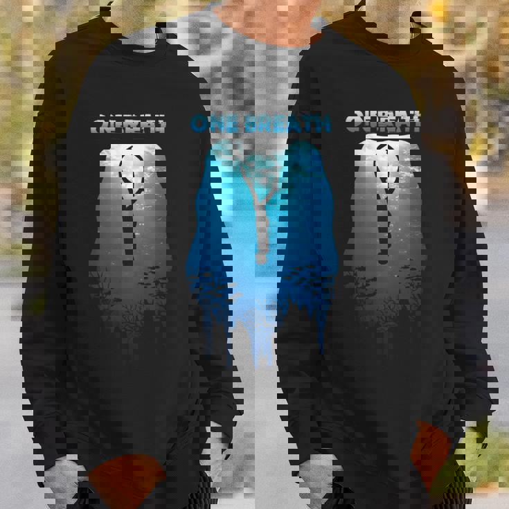 Freediving One Breath ダイビング Apnea オーシャンフリー ダイブシー 長袖tシャツ スウェットシャツ 彼への贈り物