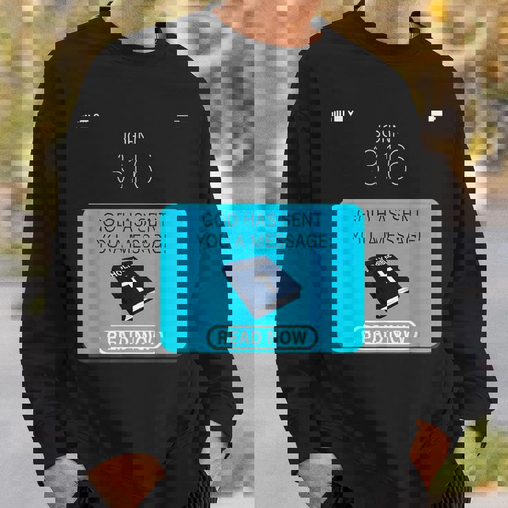 God Hased You A Message – 今すぐ読む スウェットシャツ 彼への贈り物