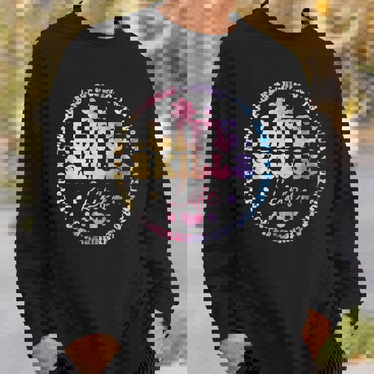 Groovy Life Skills Life Teacher Special Ed SPED Squad Sweatshirt Unisex Gifts for Him